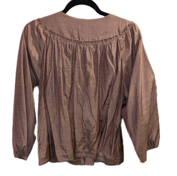 Victor Costa Occasion Blouse - Size XL - Mocha Colour - Picture 5 of 9